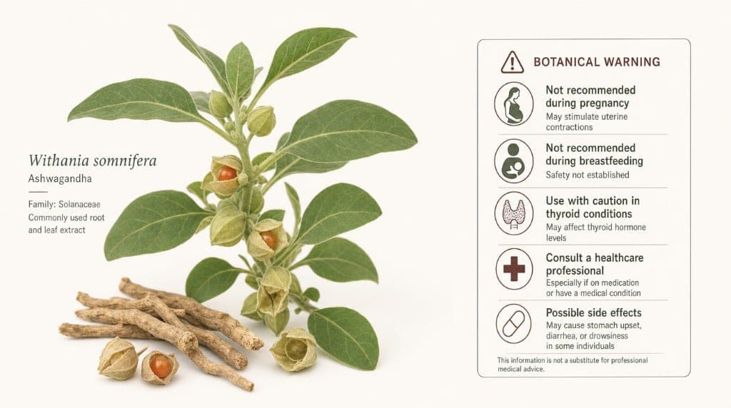 Ashwagandha pendant la grossesse : contre-indiqué. Explication des risques, alternatives sûres et ce qu'on peut prendre