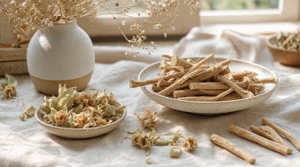 Ashwagandha sommeil et anxiété : mécanismes GABA et cortisol, études randomisées, dosage et timing optimal pour un effet