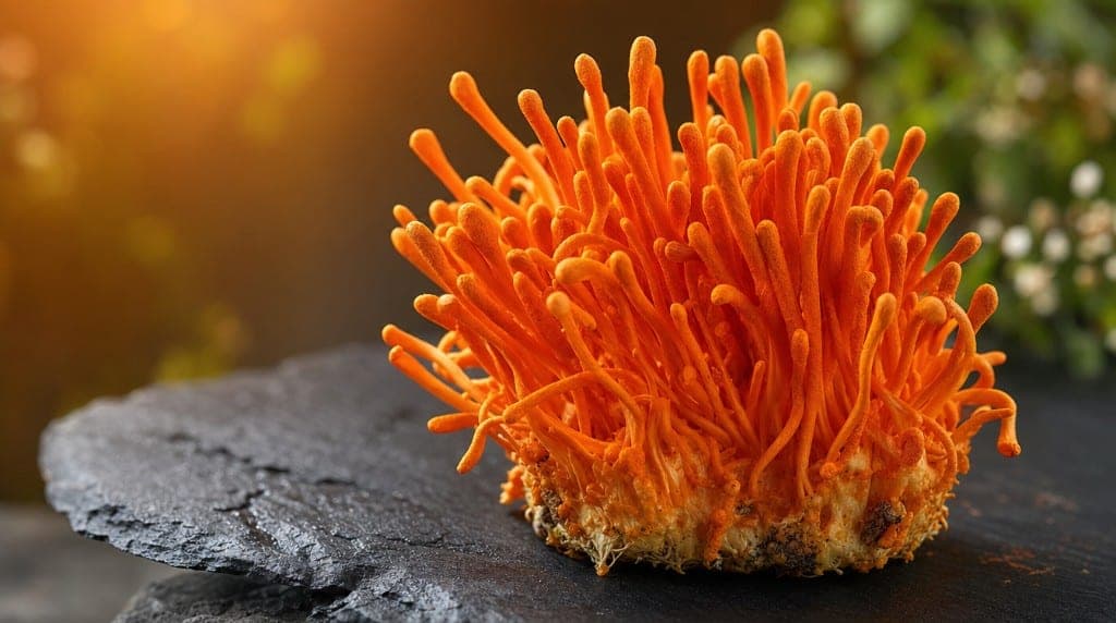Dosage cordyceps : Cordyceps militaris CS-4 (cultivable) vs sinensis (rare). 1-3g/jour de corps fructifère. Protocoles e