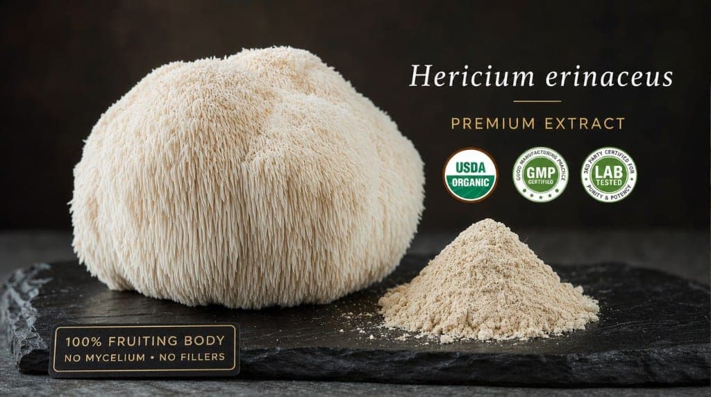 Comment choisir le meilleur Lion's Mane en France : corps fructifère vs mycélium sur grain, taux de bêta-glucanes, héric