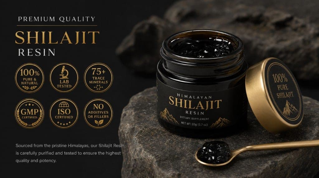 Comment choisir le meilleur shilajit en France : résine purifiée vs extrait, taux d'acide fulvique, origines Himalaya/Al