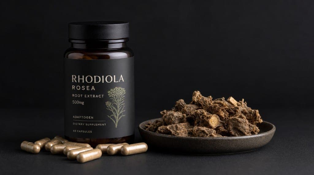 Dosage rhodiola rosea : 200-600 mg extrait SHR-5, timing, cycles. Différence entre rosavines et salidroside. Protocole c