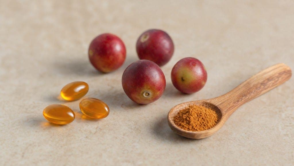 Doses de camu camu dans les essais cliniques publiés — protocoles de recherche, pas guide de prise