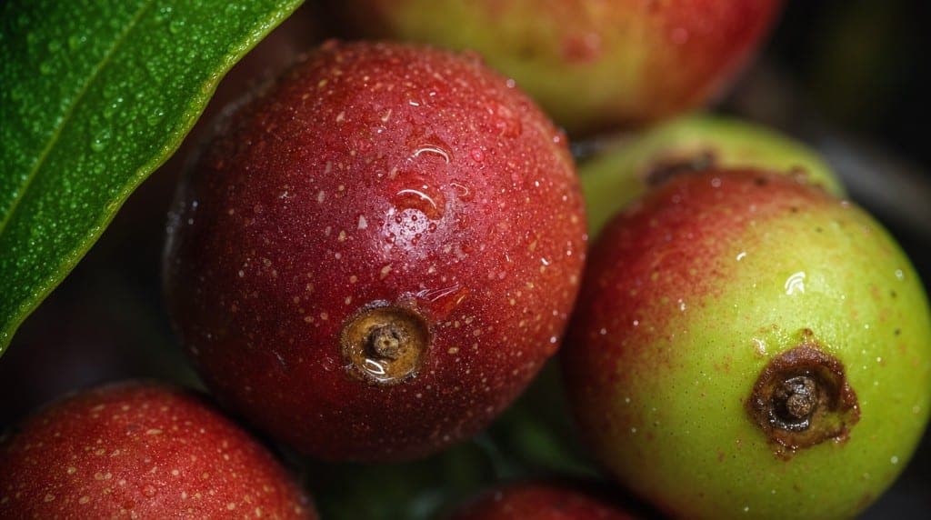 Polyphénols du Camu Camu : anthocyanes (cyanidine-3-glucoside), acide ellagique, ellagitanins. Propriétés antioxydantes