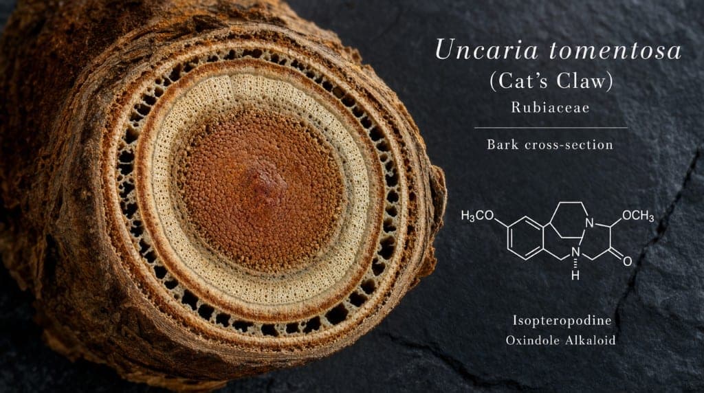 Alcaloïdes oxindoliques pentacycliques de la Griffe de Chat : mitraphylline, isoptéropodine. Mécanismes sur les cellules