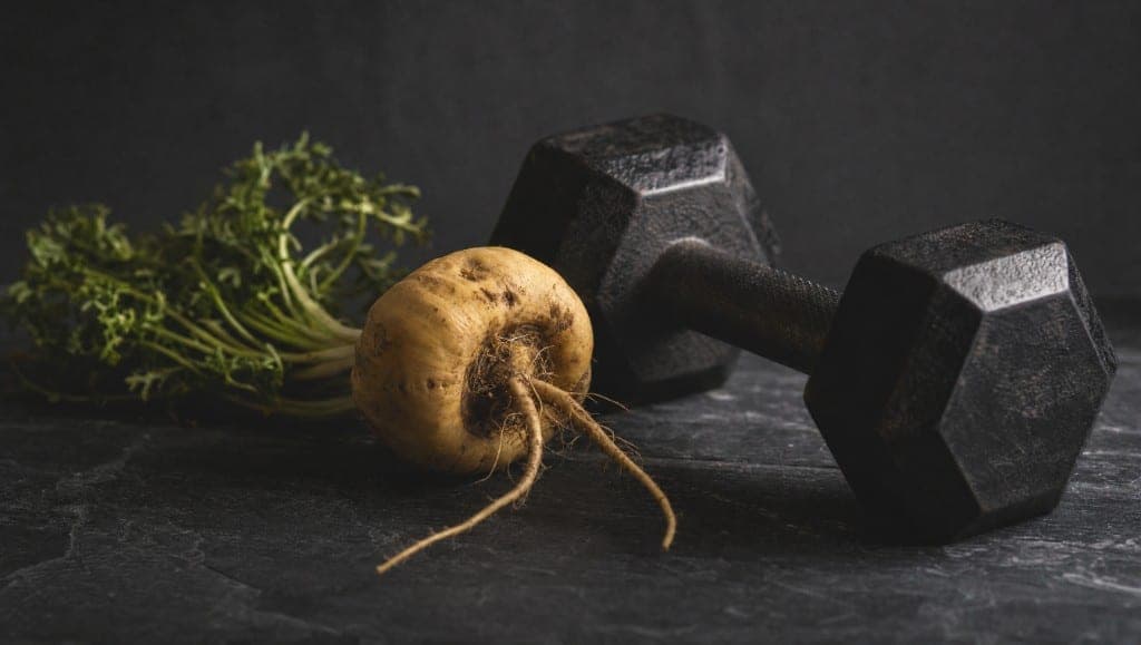 La maca est parfois recommandée pour la musculation. Ce que les données permettent de dire — et ce qu'elle ne fait pas s