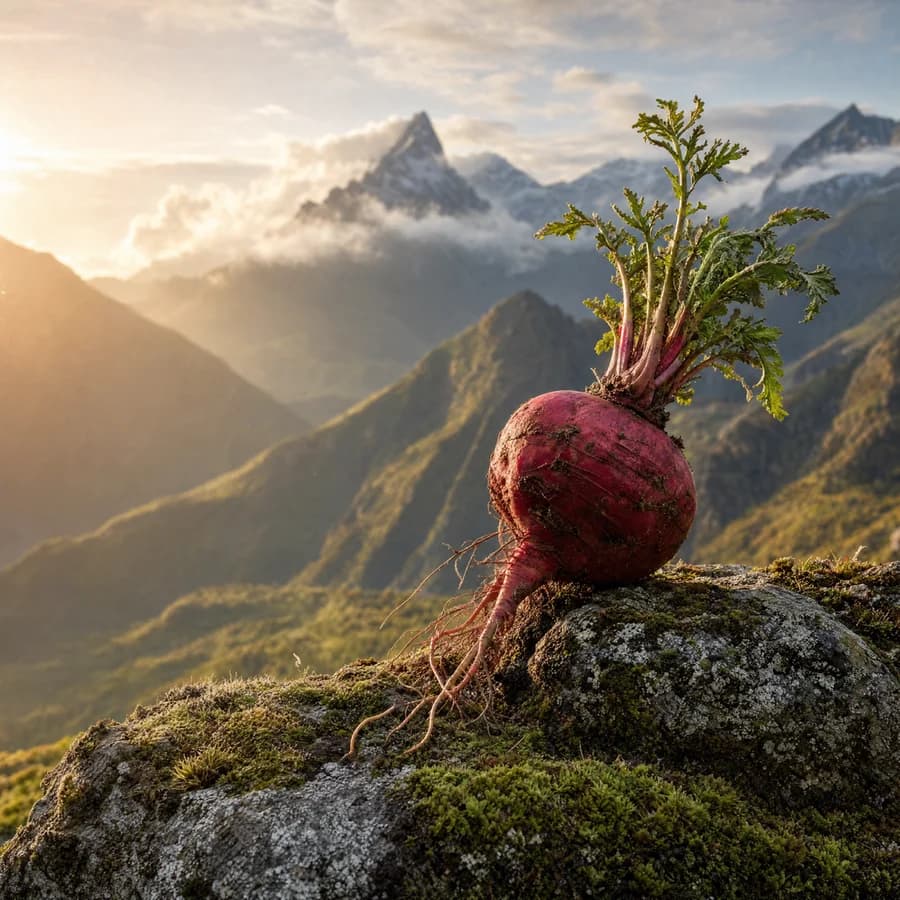 Maca rouge des Andes